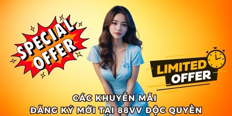 Các khuyến mãi đăng ký mới độc quyền tại 88Vv